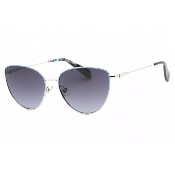 Kate Spade HAILEY/G/S 0DOH Palladium Blue / Dark Gray Tinted Lens Sunglasses